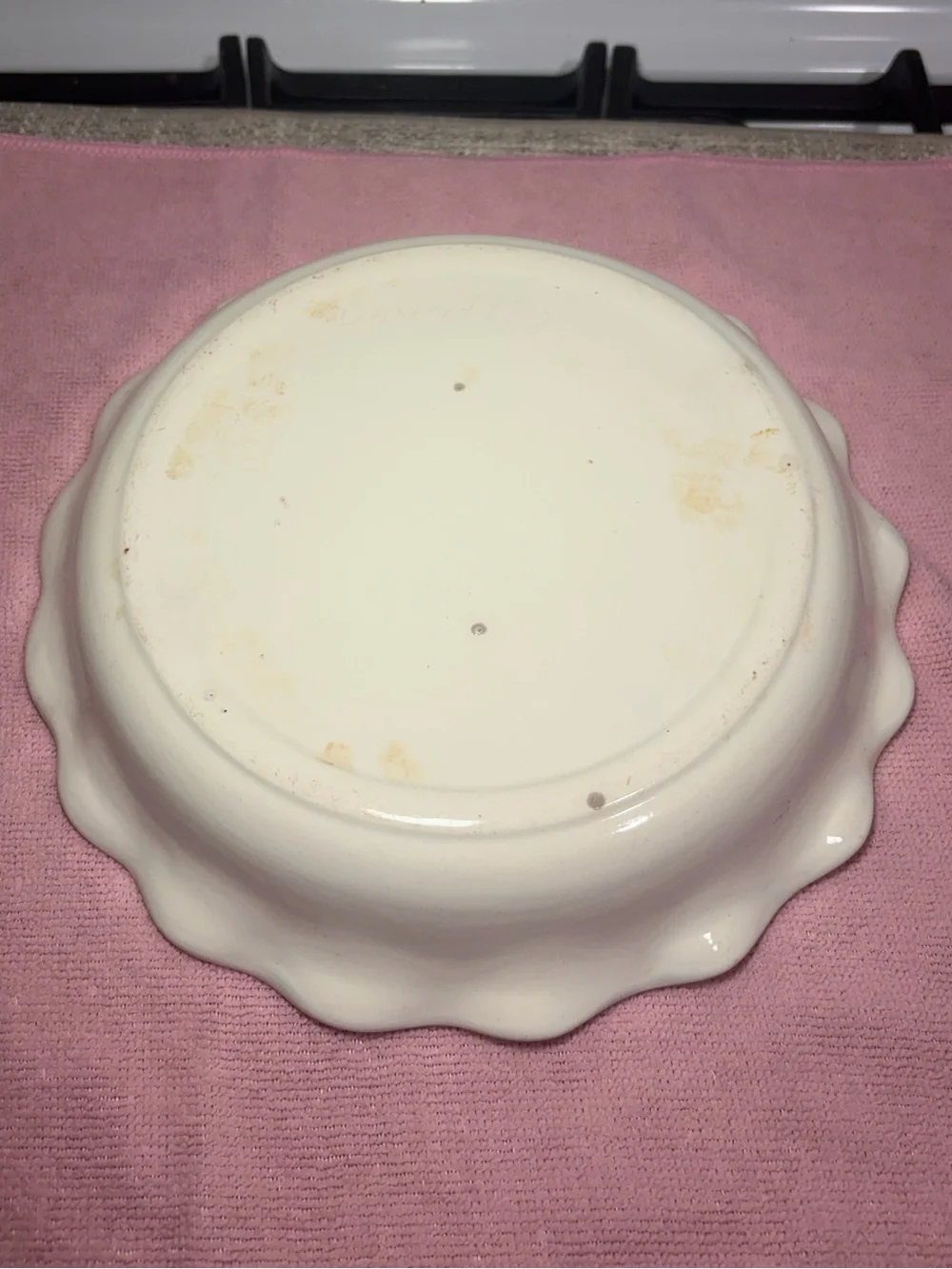 Vintage Hand-Painted Recipe Pie Plate 🥧